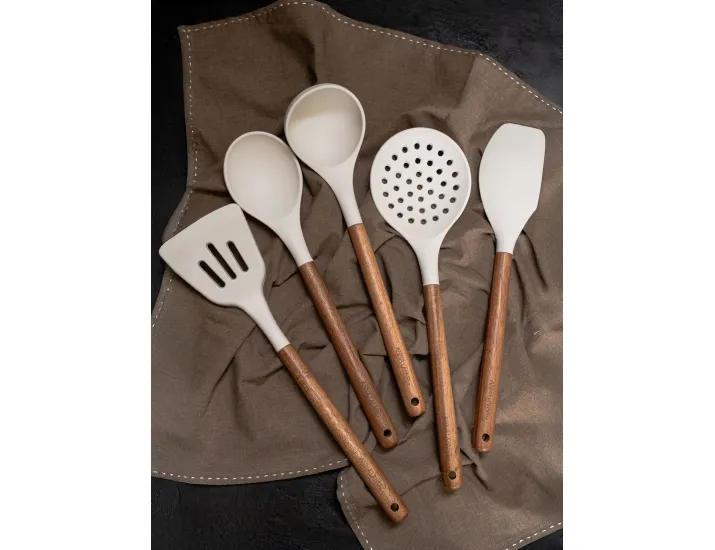 Ложка сервировочная 32 см молочный Anna Lafarg Wenge