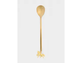 Ложка десертная, 15 см, 2 шт, сталь, шампань, Лошадь, Horse