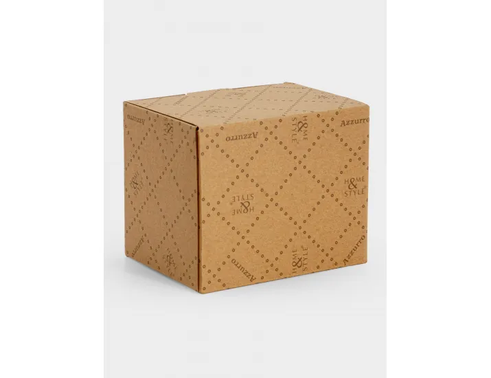 Кружка 370 мл бежево-голубая в крапинку Home & Style Azurro