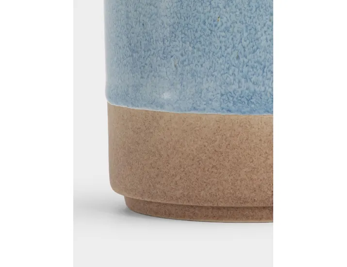 Кружка 370 мл бежево-голубая в крапинку Home & Style Azurro