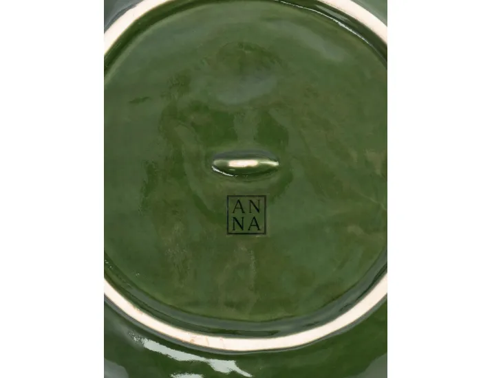 Блюдо глубокое 26х5 см зеленое Anna Lafarg Шишки на еловой ветке Fir branch