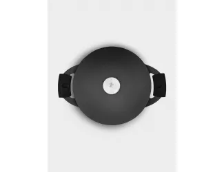 Кастрюля, 24 см, 4.2 л, с крышкой, с покрытием, алюминий, чёрная, Agile