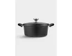 Кастрюля 24 см 4.2 л с крышкой с покрытием чёрная Maxwell & Williams Agile