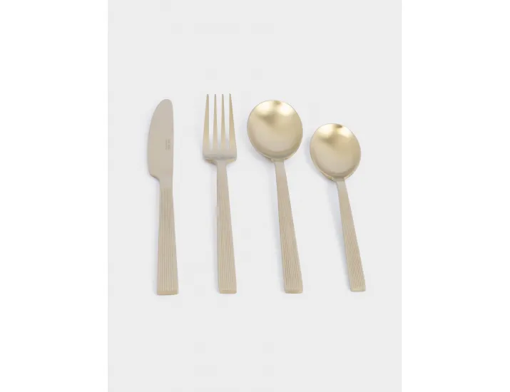 Столовые приборы 6 персон 24 предмета золотистые Anna Lafarg Beijing