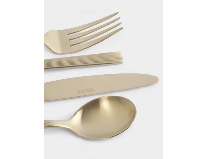 Столовые приборы 6 персон 24 предмета золотистые Anna Lafarg Beijing