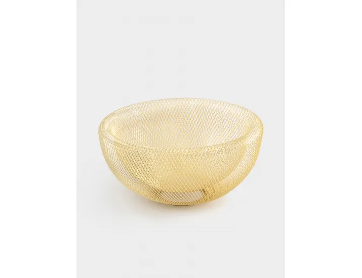 Корзина для фруктов 30 см золотистая Anna Lafarg Grid