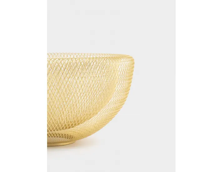Корзина для фруктов 30 см золотистая Anna Lafarg Grid
