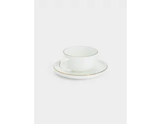 Чашка с блюдцем, 100 мл, Кашемир Gold