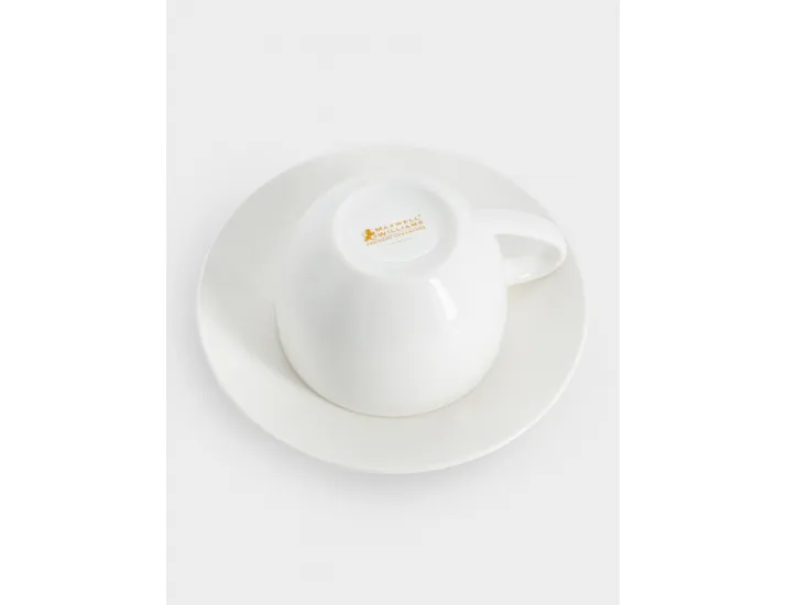 Чашка с блюдцем 100 мл белая Maxwell & Williams Кашемир