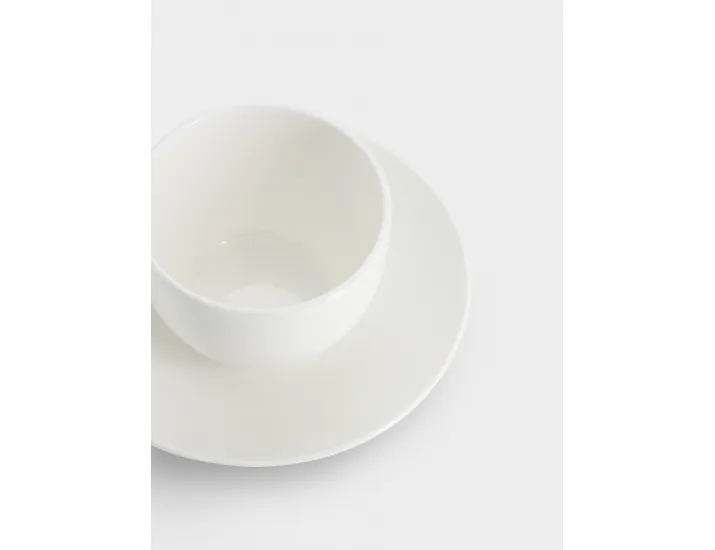 Чашка с блюдцем 100 мл белая Maxwell & Williams Кашемир
