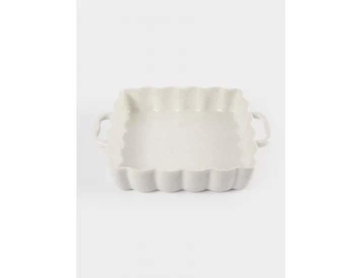 Форма для запекания 26х26 см с ручками квадратная белая в крапинку Anna Lafarg Bagel