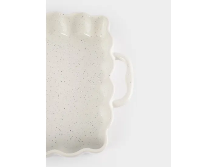Форма для запекания 26х26 см с ручками квадратная белая в крапинку Anna Lafarg Bagel