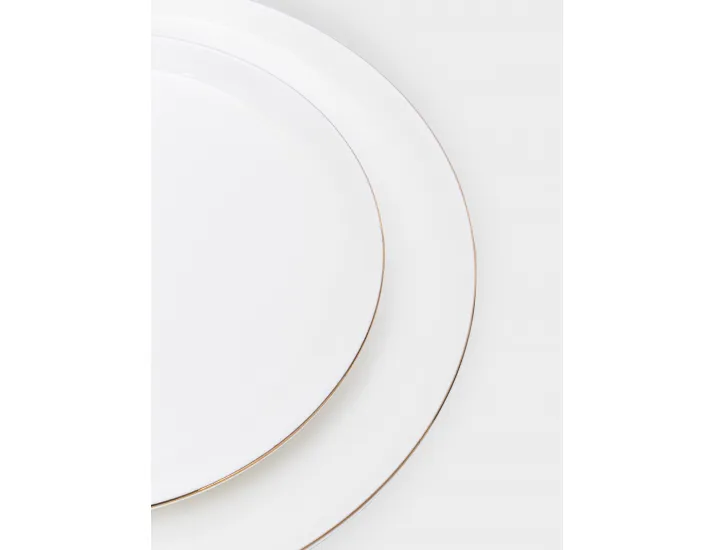 Набор обеденный 4 персоны 12 предметов белый с золотистым кантом Maxwell & Williams Кашемир Голд