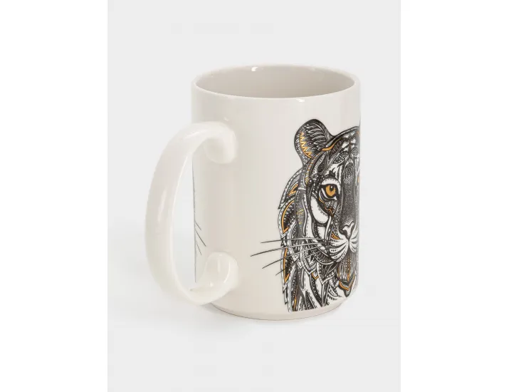 Кружка 500 мл белая Тигр Anna Lafarg Wild