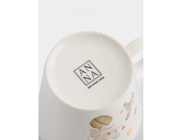 Набор посуды детский 1 персона 3 предмета белый Животные в цирке Anna Lafarg Circus