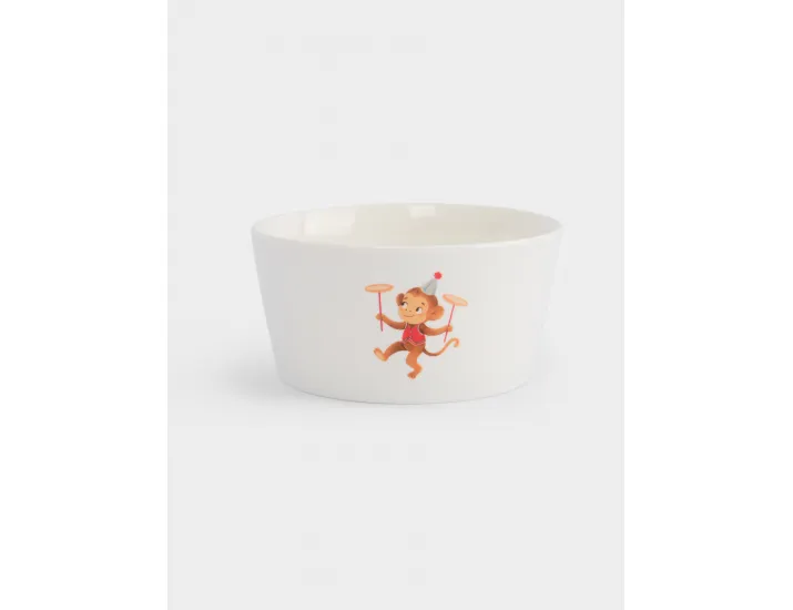 Набор посуды детский 1 персона 3 предмета белый Животные в цирке Anna Lafarg Circus