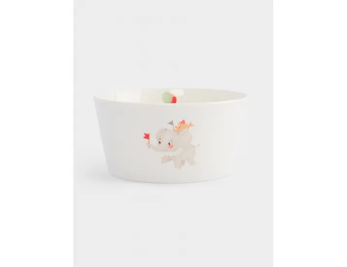 Набор посуды детский 1 персона 3 предмета белый Животные в цирке Anna Lafarg Circus