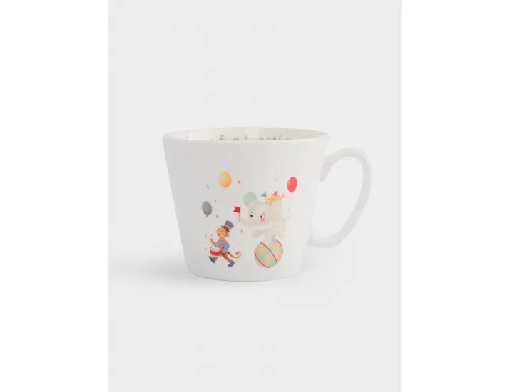 Набор посуды детский 1 персона 3 предмета белый Животные в цирке Anna Lafarg Circus