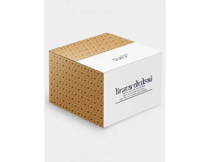 Набор бокалов для шампанского 4 предмета 150 мл голубые WD Lifestyle Dubai