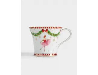 Пара чайная, 1 перс, 2 пр, 200 мл, фарфор P, белая, Щелкунчик и фея, Magie de Noel