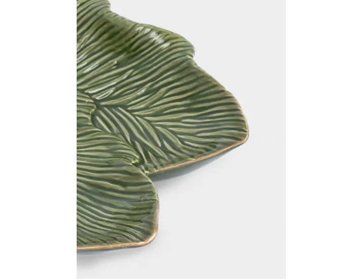 Блюдо 23х15 см зеленое Anna Lafarg Шишки на еловой ветке Fir branch