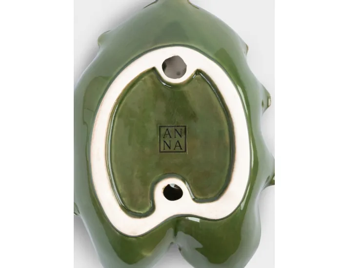 Блюдо 23х15 см зеленое Anna Lafarg Шишки на еловой ветке Fir branch