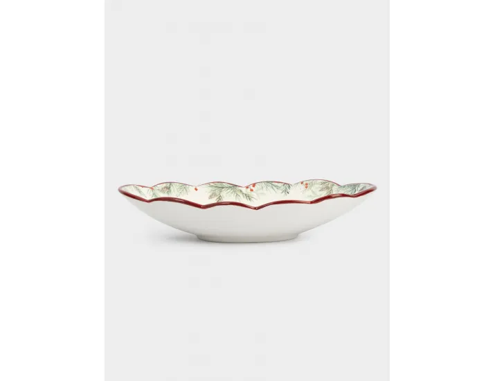 Блюдо 31х18 см овальное красное Лошадка Anna Lafarg Festival