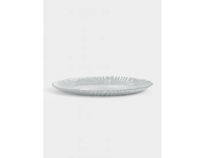 Тарелка обеденная 28 см серебристая Anna Lafarg Avila