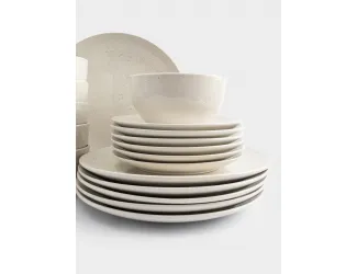 Сервиз обеденный 6 персон 18 предметов молочный в крапинку Anna Lafarg Viveiro