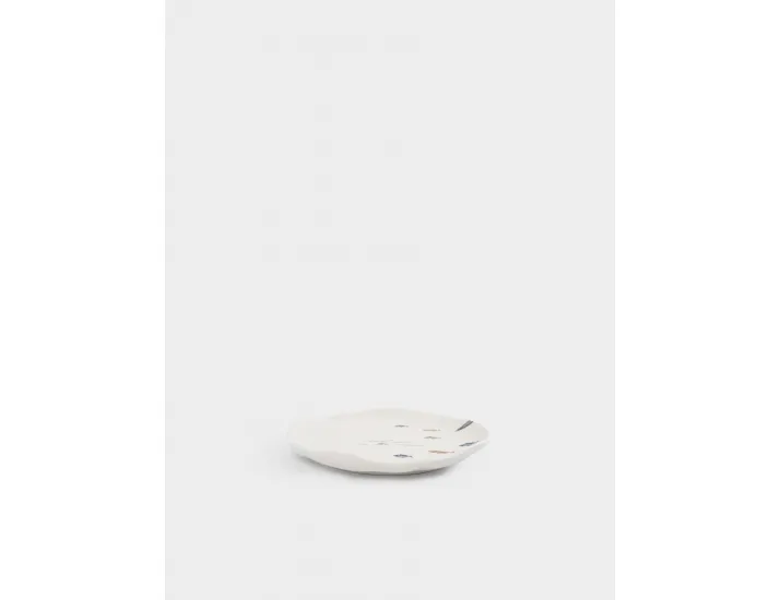 Тарелка закусочная 22 см белая Рыбки Anna Lafarg Sea world