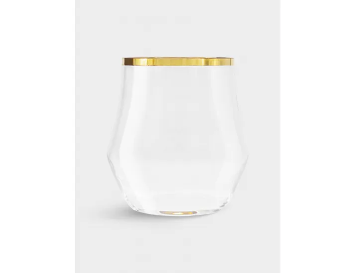Набор стаканов для виски 6 предметов 375 мл золотистый кант Same Sabina Gold
