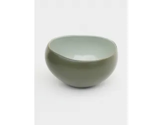 Салатник, 12 см, 0.4 л, зелёный, Organica