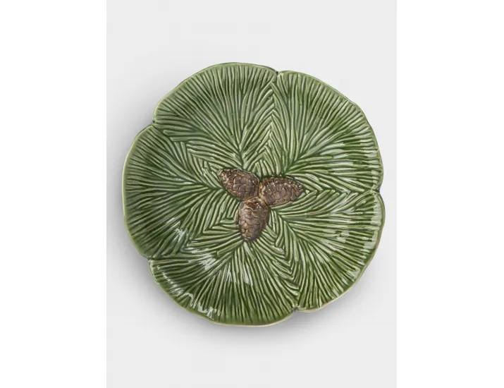 Блюдо 19 см зеленое Шишки на еловой ветке Anna Lafarg Fir branch