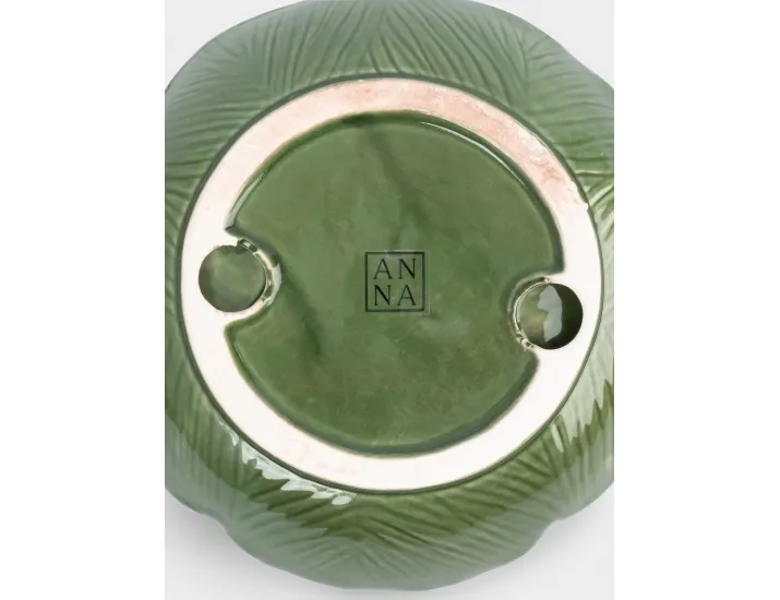 Блюдо 19 см зеленое Шишки на еловой ветке Anna Lafarg Fir branch