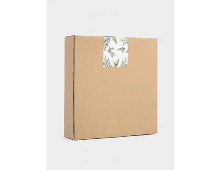 Блюдо 19 см зеленое Шишки на еловой ветке Anna Lafarg Fir branch