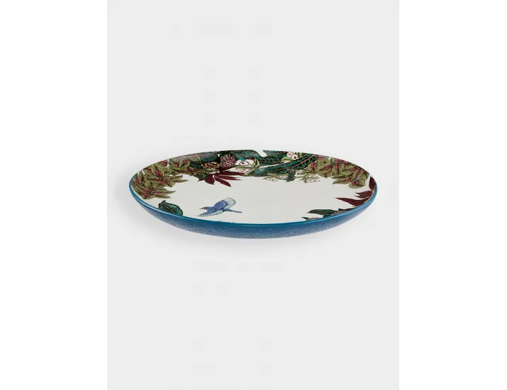 Блюдо 36 см круглое белое Цветы и птица Maxwell & Williams Reminisce