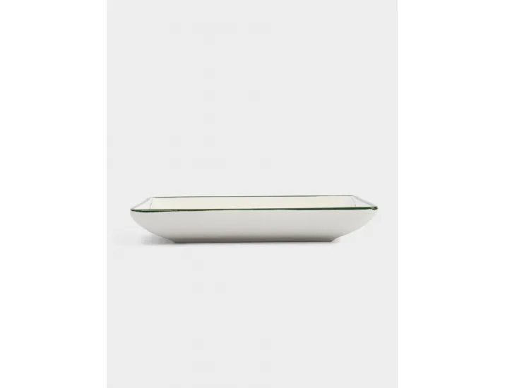 Блюдо 22х22 см квадратное зеленое Елка с подарками Anna Lafarg Festival