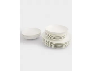 Сервиз обеденный 6 персон 18 предметов белый Anna Lafarg Excellence