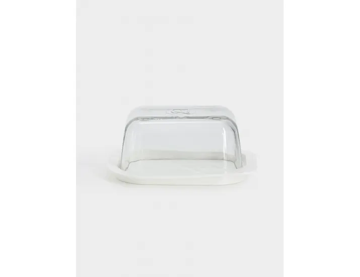 Масленка 14 см прямоугольная белая Anna Lafarg Basic