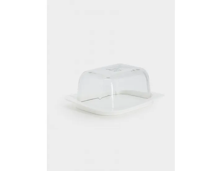 Масленка 14 см прямоугольная белая Anna Lafarg Basic