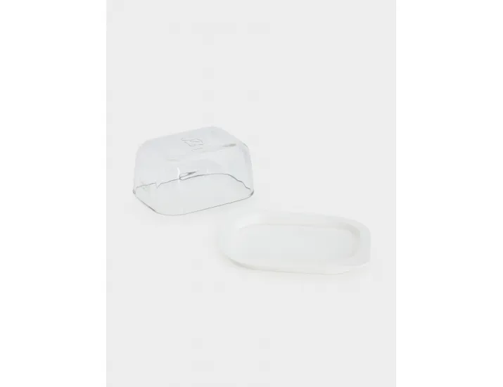 Масленка 14 см прямоугольная белая Anna Lafarg Basic