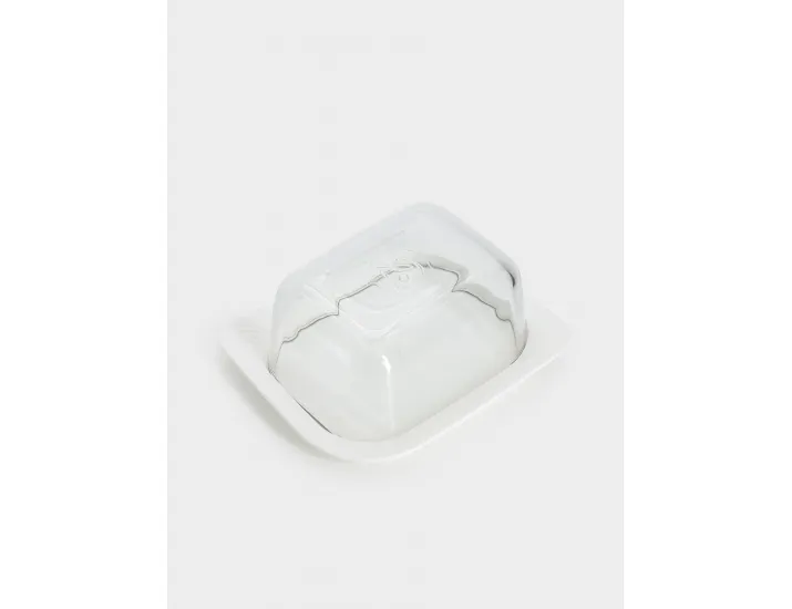 Масленка 14 см прямоугольная белая Anna Lafarg Basic