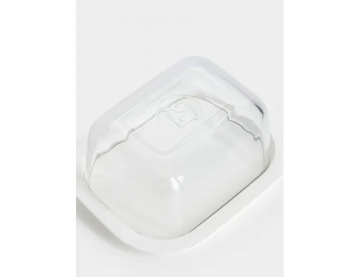 Масленка 14 см прямоугольная белая Anna Lafarg Basic