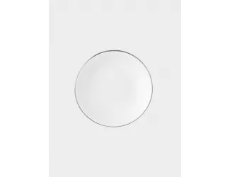 Пиала для соуса 9,5х2 см белая с серебристым кантом Maxwell & Williams White Platinum