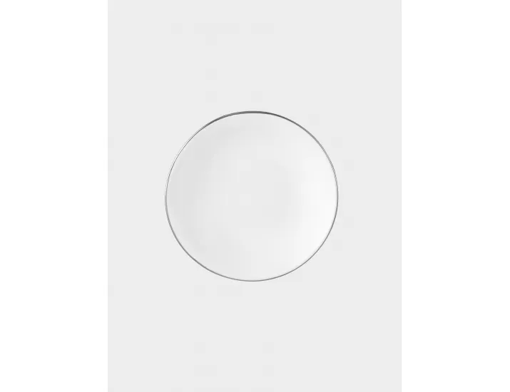 Пиала для соуса 9,5х2 см белая с серебристым кантом Maxwell & Williams White Platinum