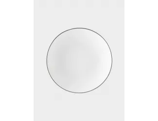 Тарелка суповая 18,5х5 см белая с серебристым кантом Maxwell & Williams White Platinum