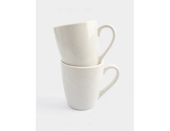 Кружка 350 мл 2 шт молочная в крапинку Anna Lafarg Viveiro