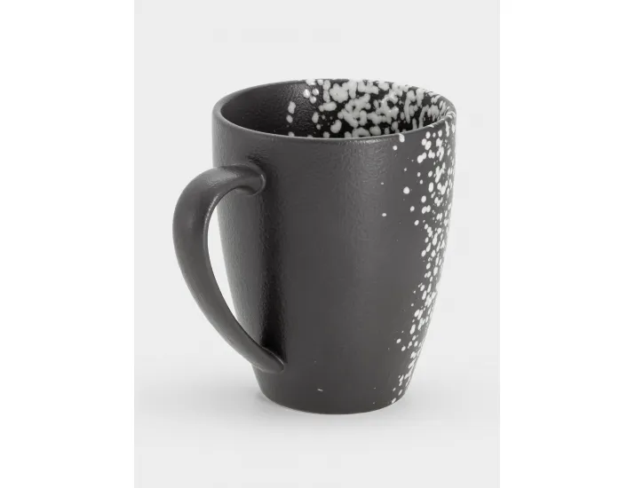 Кружка 400 мл черная в белую крапинку Maxwell & Williams Caviar Galaxy
