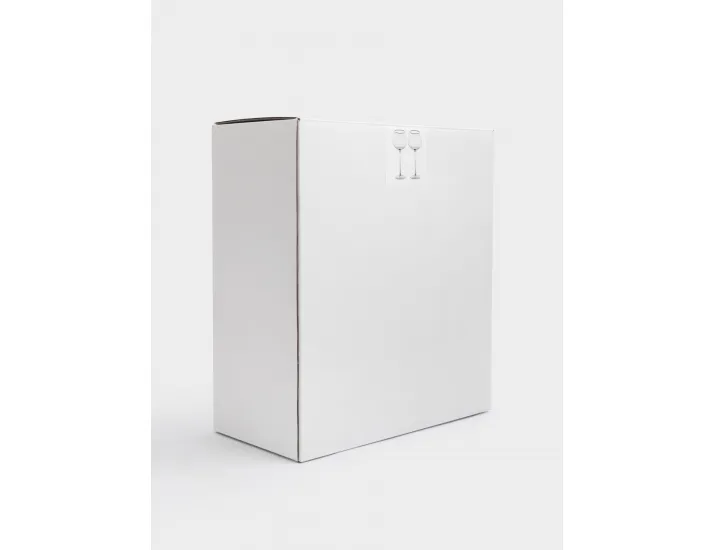 Бокал для вина 580 мл 2 шт с серебристым кантом Anna Lafarg Rhapsody