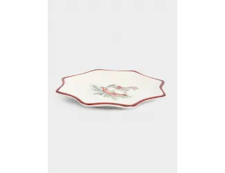 Блюдо, 20 см, керамика D, красное, Лошадка, Festival